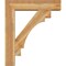 Ekena Millwork Merced Block Rough Sawn Bracket w/ Offset Brace, Western Red Cedar, 8"W x 34"D x 40"H BKT0806X34X40MRC05RWR - alternate 3